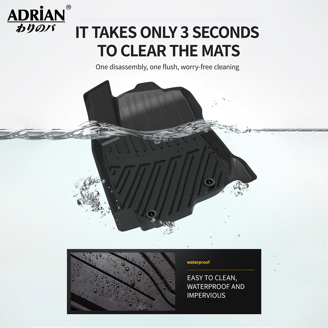 Lexus GX 2010 - 2023 / Toyota Prado 2010 - 2023 3 Rows Beige Color - Adrian Pro Series Car Mats - Adrian